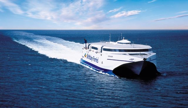 Brittany Ferries Guernsey ferry at sea